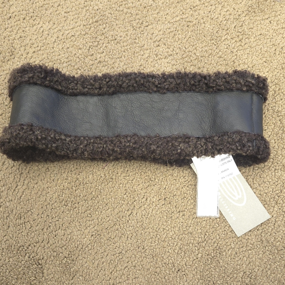 Black Lambskin Shearling Headband